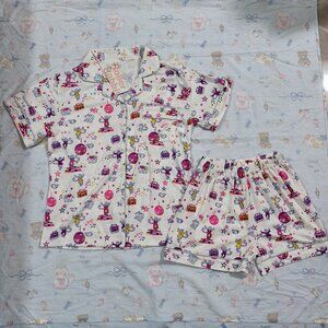 Roller Rabbit Pink Party Pajama Set